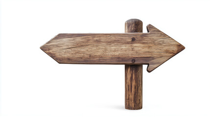Naklejka premium Wooden Arrow Signpost Pointing Directions, Symbolizing Choices and Pathways in Life