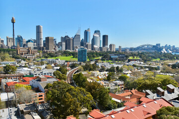 Naklejka premium Sydney Australia Skyline