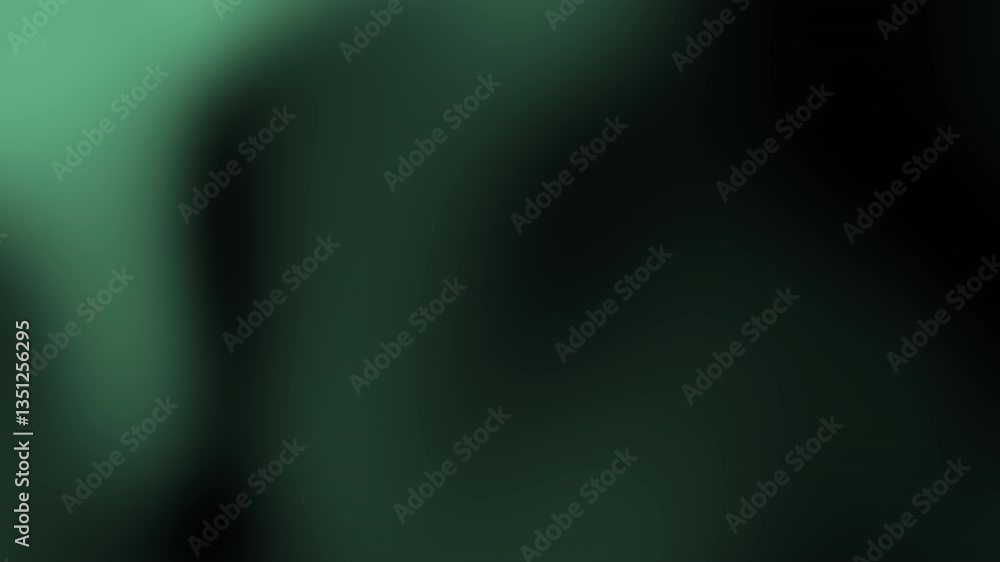 Poster smooth gradient with subtle motion and textured background in shades of green for creative design pr