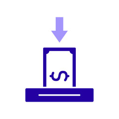 Icon a deposit, isolated against a clean background.