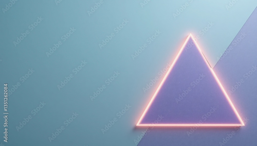 Poster dynamic triangle shape representation abstract digital space graphic design modern aesthetic creativ
