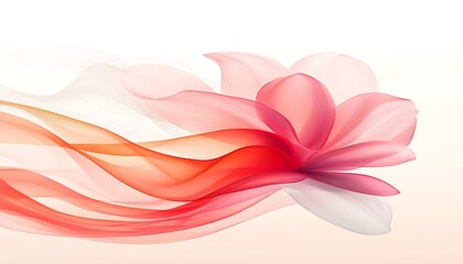 Flowing Floral Abstract for Soft Background.