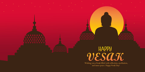 Happy Buddha Purnima poster, banner, card set. Happy Vesak Day greeting flayer, cover for web or banner background  wishes greetings with a buddha minimalist and trendy.