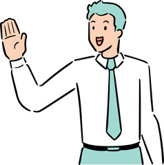 Illustration of businessman