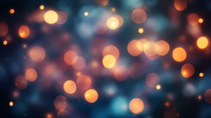 Obraz premium Abstract Background of Warm and Cool Bokeh Lights Festive Elegant and Blurred