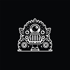 car abstract vector illustration