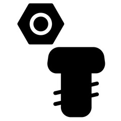 Wrench Tool Nut Glyph Icon
