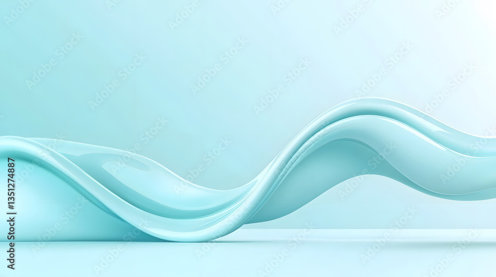 Poster dynamic fluid color gradient background, abstract kv main visual business ppt background