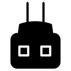 Adopter Charger Plug Glyph Icon