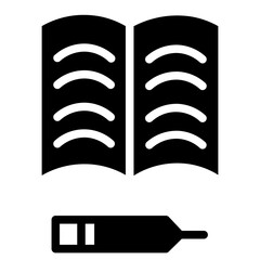 Notebook Pencil Tool Glyph Icon