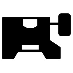 Printer Factory Workshop Glyph Icon