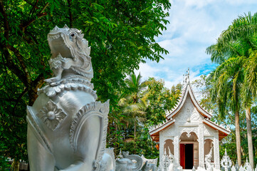 Beautiful buildings in ancient temples in Xishuangbanna, Yunnan, China.