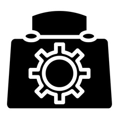 Toolkit Workshop Machine Glyph Icon