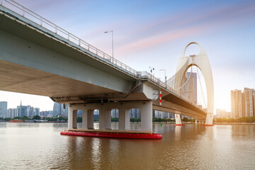 Modern city scenery, Zhujiang New Town, Guangzhou, China