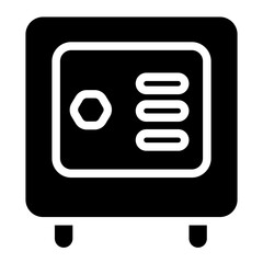 Box Locker Safe Glyph Icon