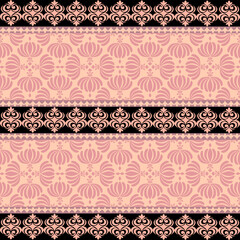 Obraz premium Luxury Damask Pattern – Elegant Ornate Design for High-End Interiors and Fashion Indulge in timeless sophistication with this exquisite damask pattern, meticulously crafted