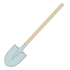 shovel isolated on white