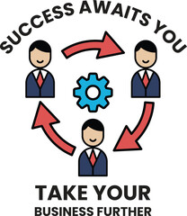 A business flipper is shown smiling and surrounded by three other people