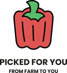 red pepper is picked for you