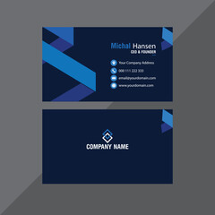 Double-sided creative business card template.