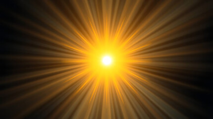Obraz premium Sun rays effect isolated on transparent background. Glowing sunlight with shine rays. Light PNG. sunburst, glistening light sun, Yellow sun glow. Sun glare. Summer spring decoration design elements
