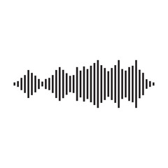 good music sound wave logo illustration