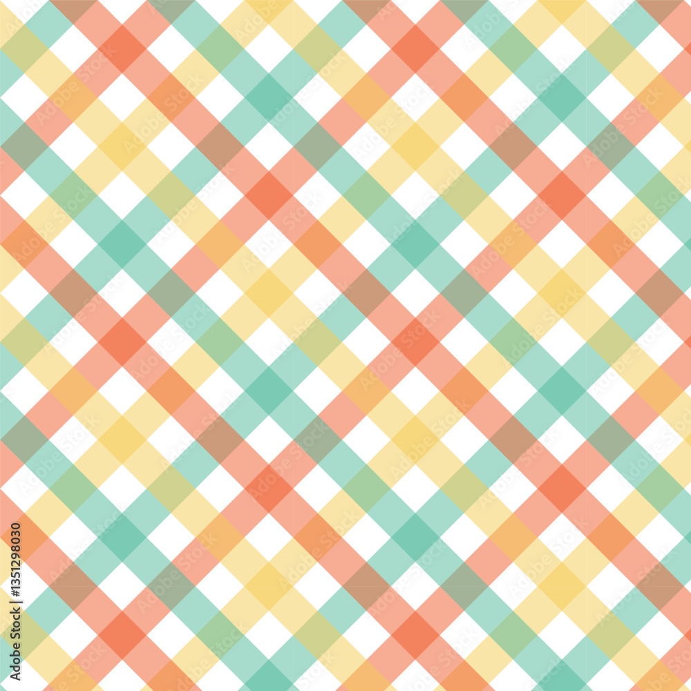 Canvas Prints colorful gingham seamless pattern.multicolor checkered tartan plaid repeat pattern in.geometric vect