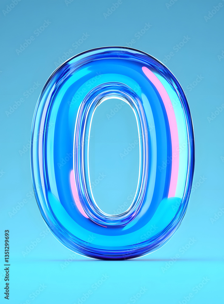 Poster 3d rendering digital font big sale event countdown concept element