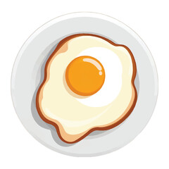 fried egg on a plate