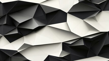 Fototapeta premium Abstract black white geometric texture background