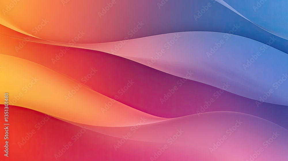 Poster abstract colorful waves background for modern design projects