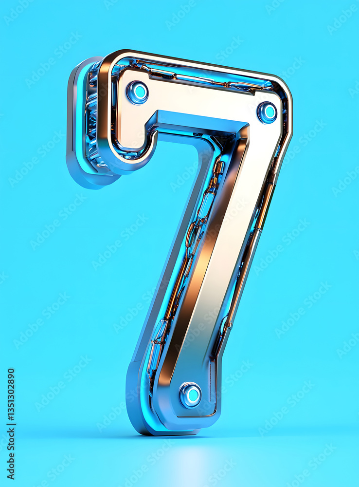Poster 3d rendering digital font big sale event countdown concept element