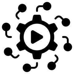 Automation Glyph Icon