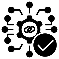 Smart Contract Glyph Icon