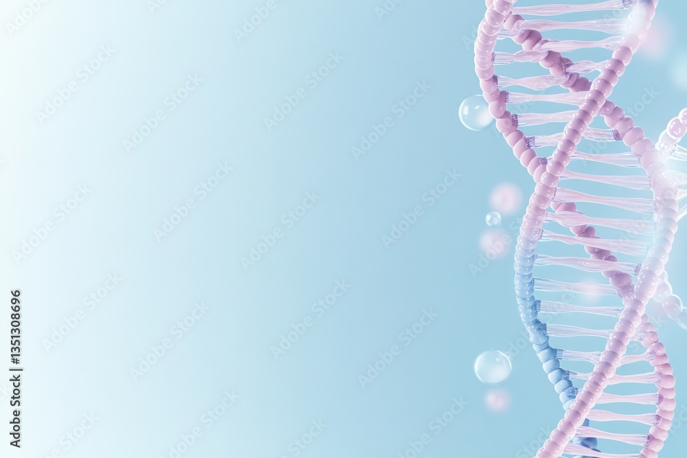 Poster create abstract design incorporating elements of dna strands or molecular structures using vibrant c