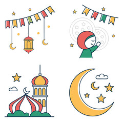 Eid Mubarak Icon Collection