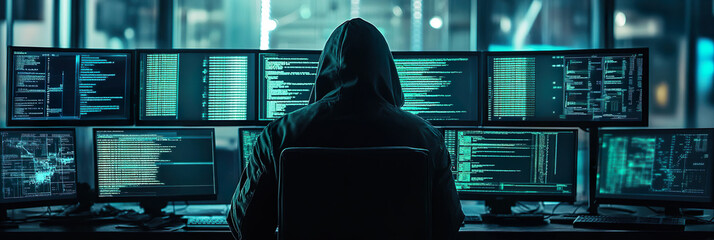 フードを被ったハッカー01