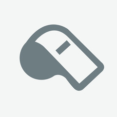 Whistle icon, sports, referee, coaching, signal, game, training, alert, fitness, outdoor.