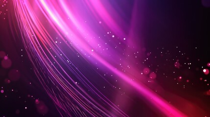 Fototapeta premium Vibrant abstract background with flowing pink and purple light trails, creating a dynamic and energetic atmosphere