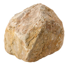 Obraz premium Large rock isolated on transparent background