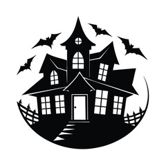house silhouette vector illustration