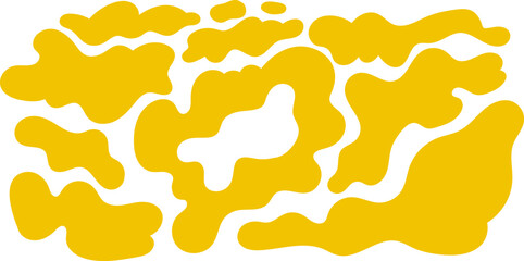 Abstract doodle shape. Set of hand drawn doodle shape. Vector illustration 