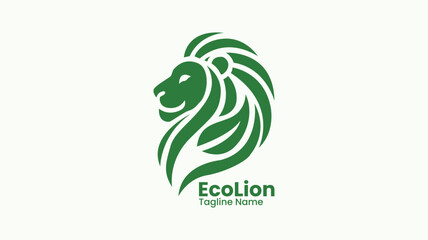 Fototapeta premium Ecolion Logo Design For Sale