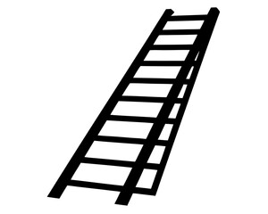Ladder silhouette vector illustration