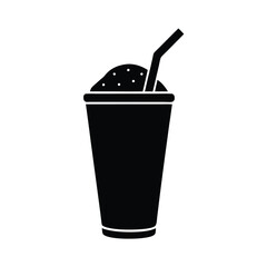 vector illustration of a glass of cola