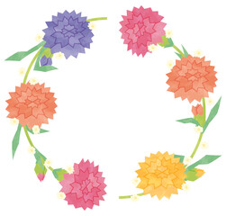 カーネーションのフレーム