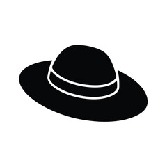black hat isolated on white
