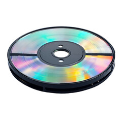 Iridescent Compact Disc Data Storage Retro Tech Nostalgia,