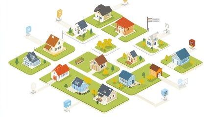 Smart Neighborhood Network Map