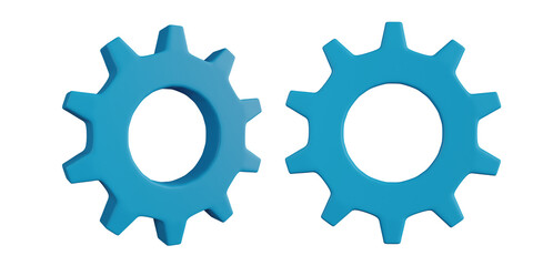 3D Gear Icon Design
